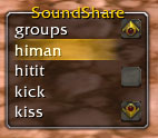 <p>Sound List (Unfaded)</p>