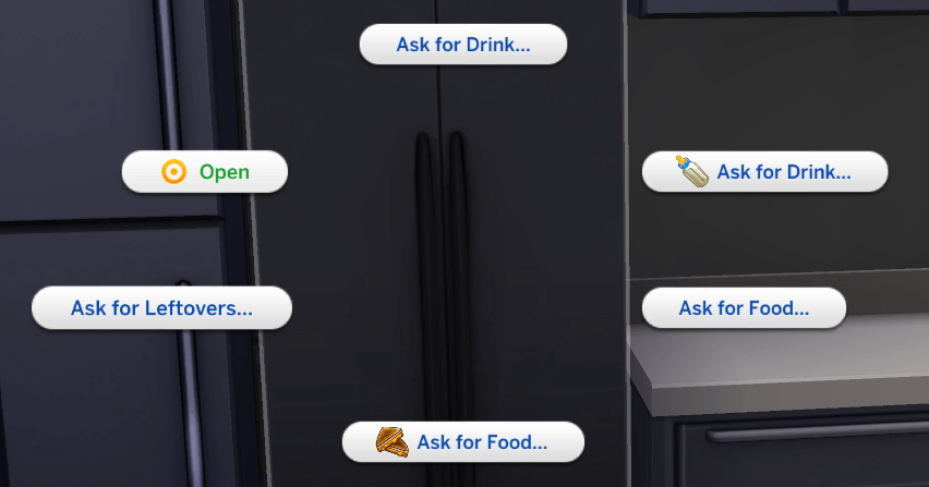 Ask For Food From Fridge