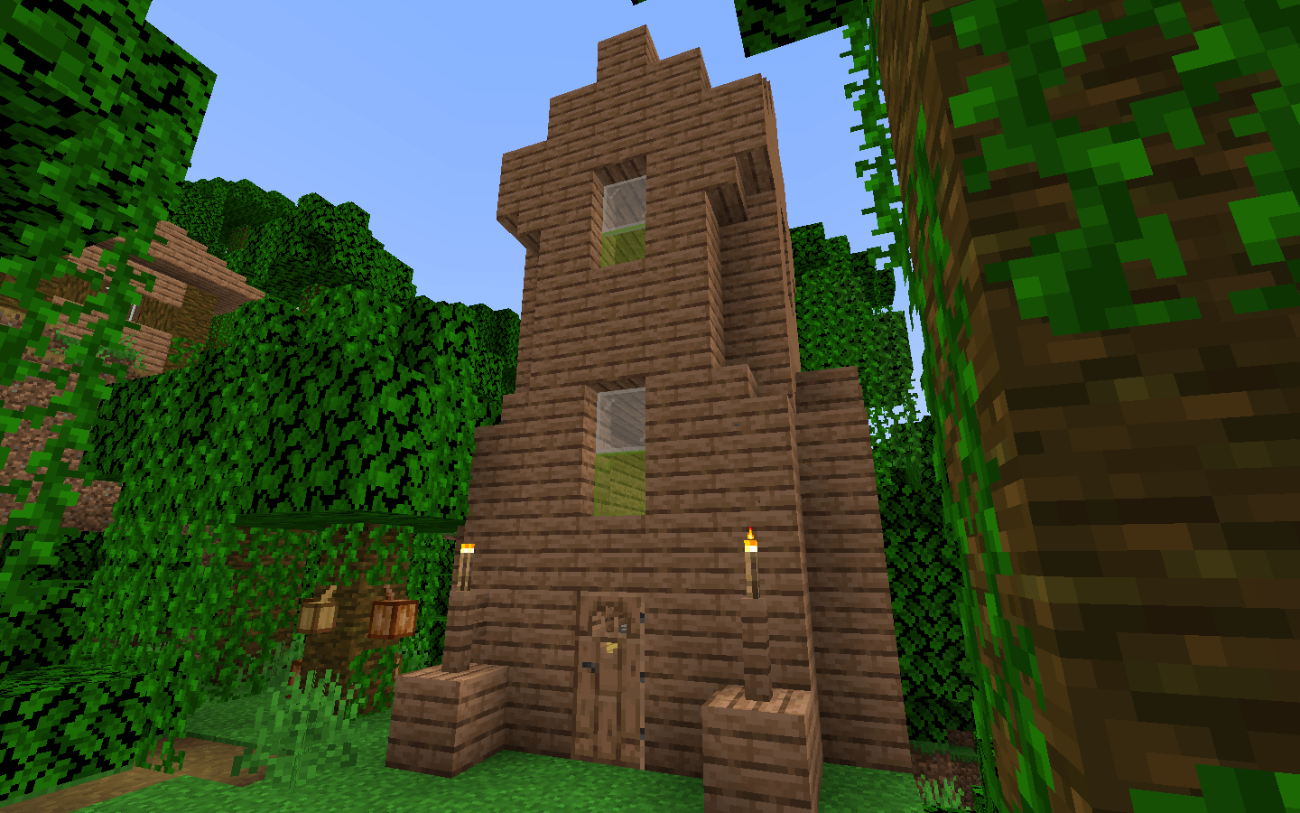 Thumbnail Spawning in jungle biomes, without cobblestone or stone in structures