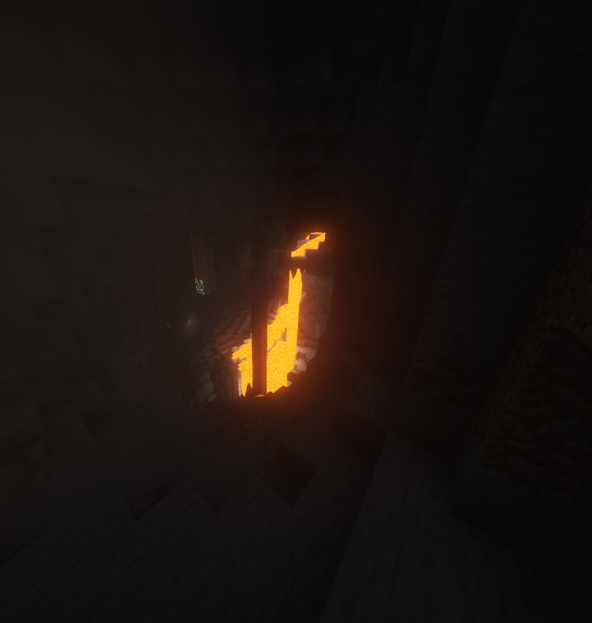 Showcase of caves filled with many ores from mods like mekanism or create