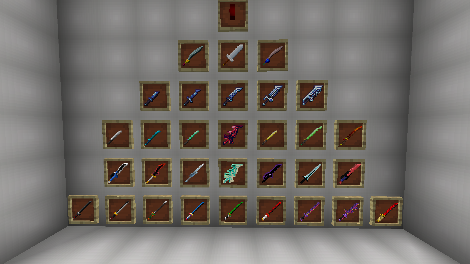 Thumbnail This Image shows every Weapon inside the Lucky Block.