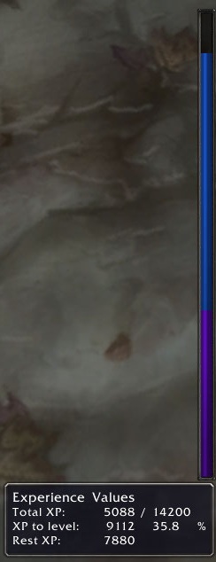 Vertical XP with tooltip.