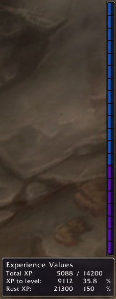 <p>One example of what Vertical XP can look like including xp bubbles.</p>