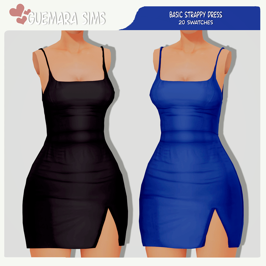 Basic Strappy Dress - The Sims 4 Create a Sim