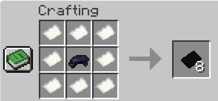 Black paper crafting recipe
