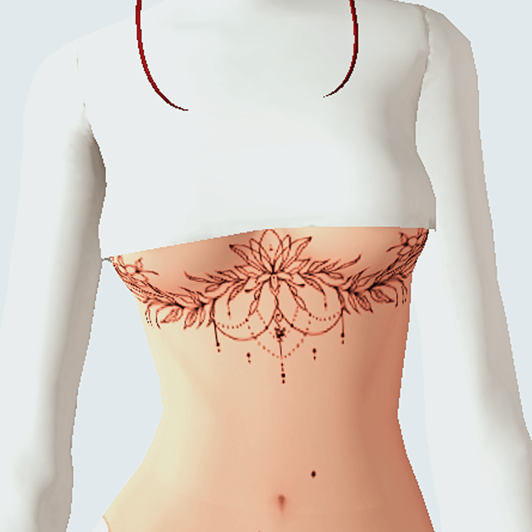 Sternum tattoo 05 - The Sims 4 Create a Sim - CurseForge