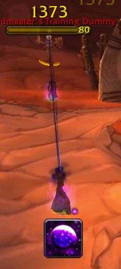 The icon is invisible until a 3 stack of Shadow Orb.