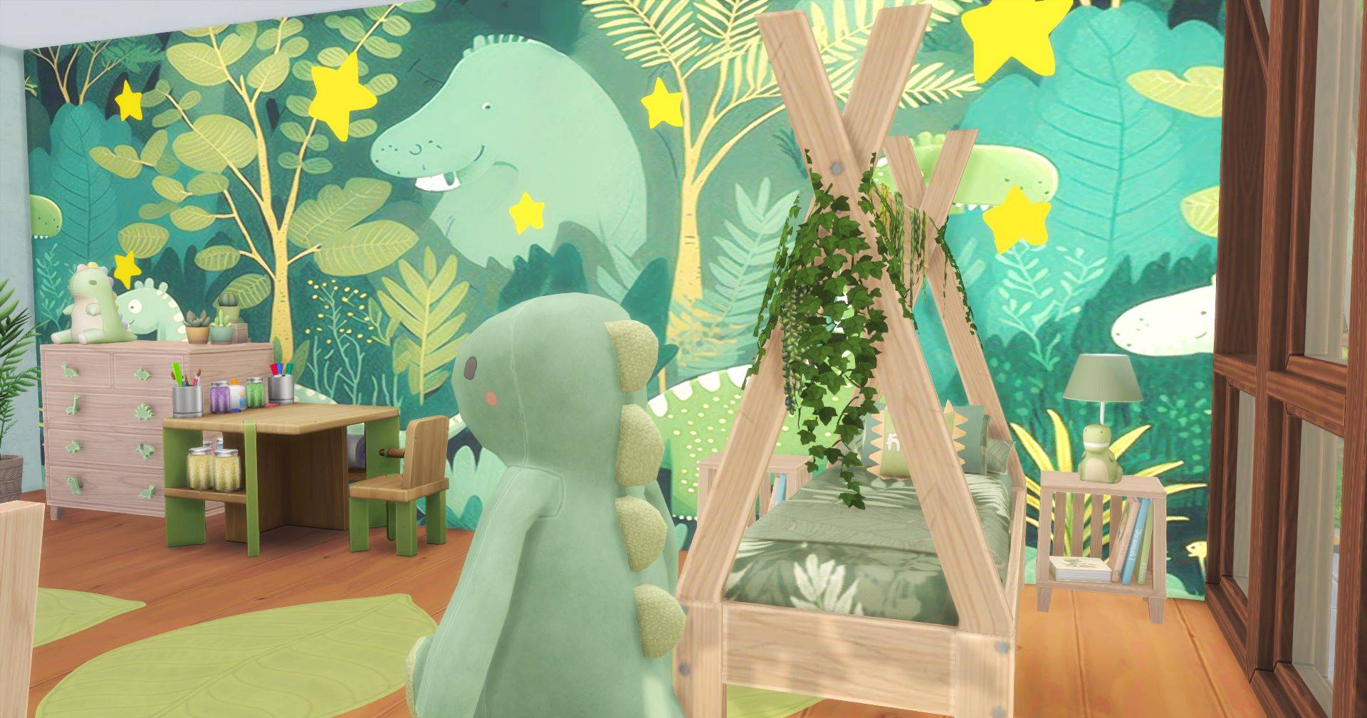 Modern Beach House - Dino Kids Room - The Sims 4 Rooms / Lots - CurseForge