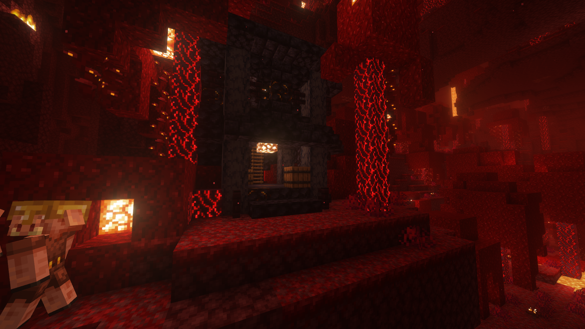 Found in the Nether Wastelands and Crimson Forests
