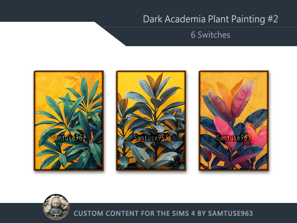 Dark Academia Plant Painting #2 Sellable Extra A Samtuse963