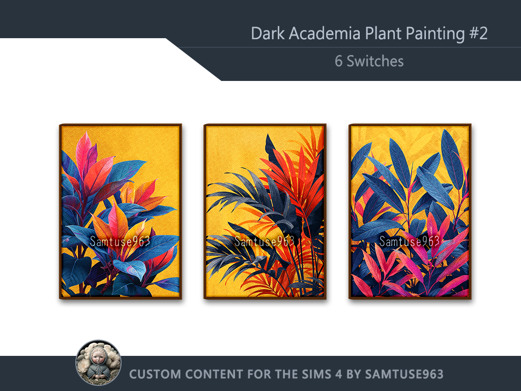 Dark Academia Plant Painting #2 Sellable Extra A Samtuse963