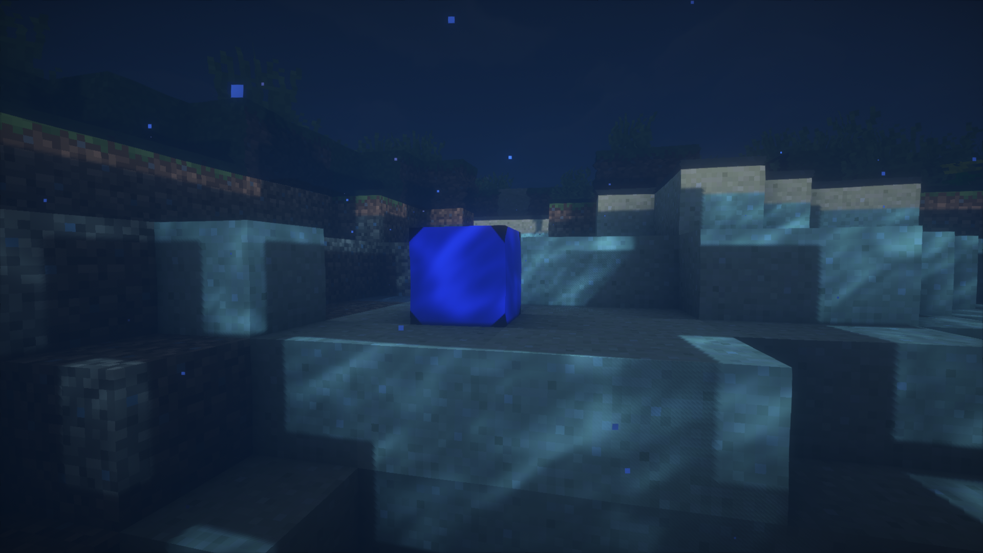 Sapphire Lucky Block under water picture 3