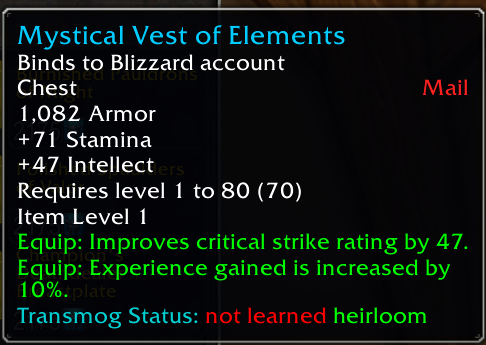 Not learned heirloom