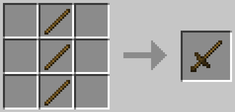 Рецепт деревянного тренировочного меча