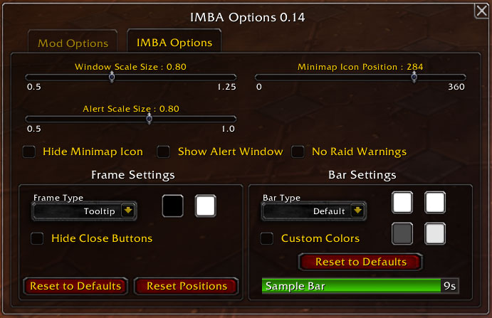 <p>Options for Configuring Appearance</p>