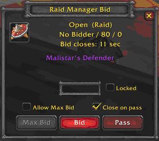 <p>Bidding Window</p>