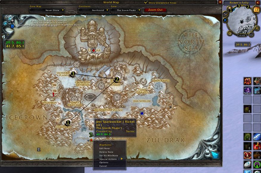 MetaMap : Map, Coords, Compasses : World of Warcraft AddOns