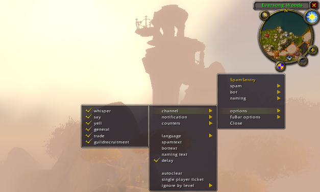<p>SpamSentry options</p>