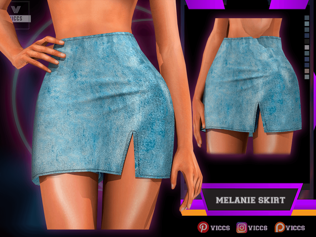 _VICCS_MELANIE SKIRT - Gallery - The Sims 4 Create a Sim - CurseForge