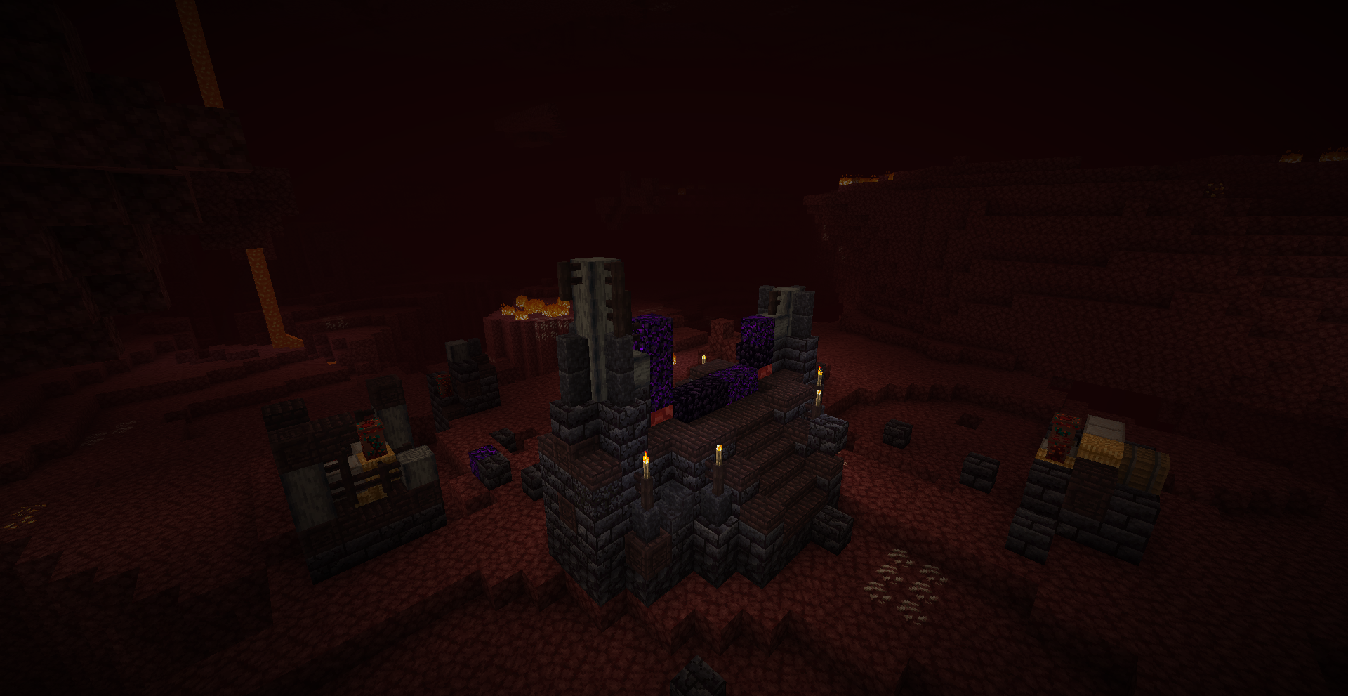 Thumbnail A ruined portal on the nether side.