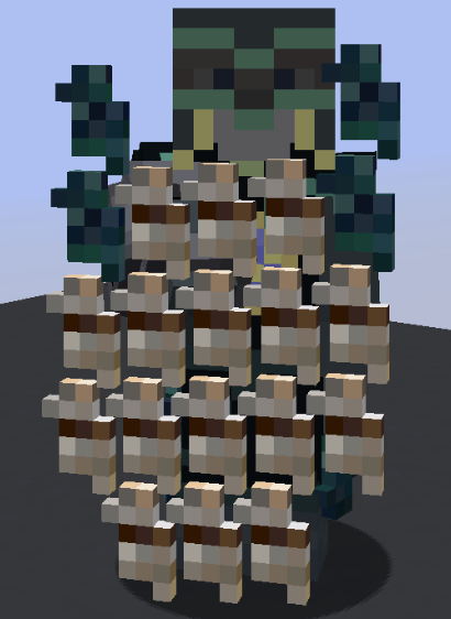 An example of blocking with the crystals