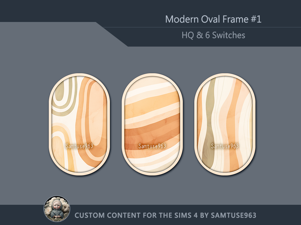 HQ Modern Oval Frame #1 Sellable Samtuse963