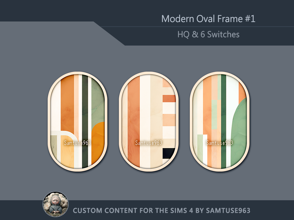 HQ Modern Oval Frame #1 Sellable Samtuse963