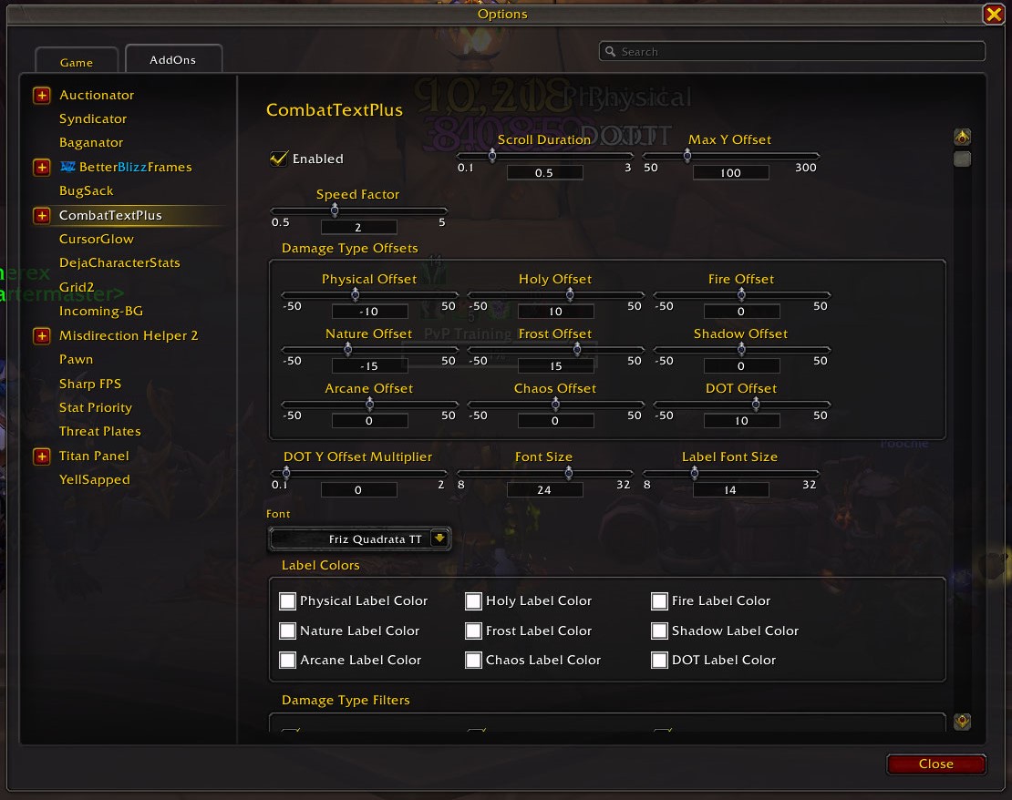 CombatTextPlus - Gallery - World of Warcraft Addons - CurseForge
