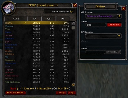 <p>EPGP Member Management sideframe.
</p>