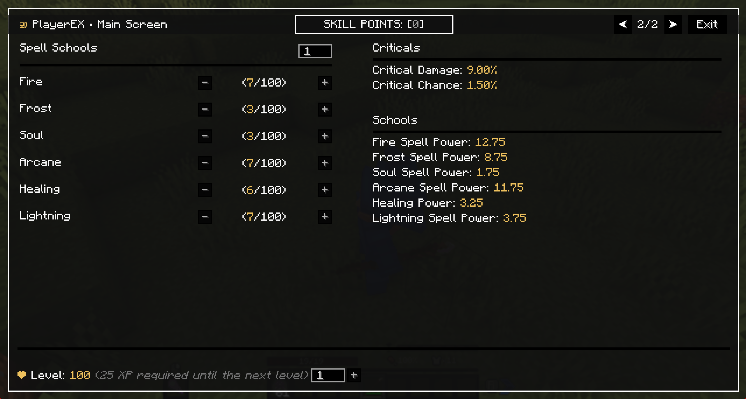 WizardEX Screen