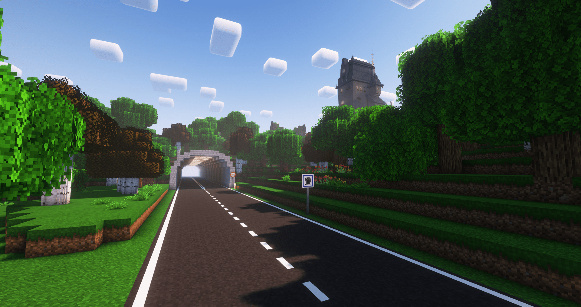 Thumbnail Road to a tunnel