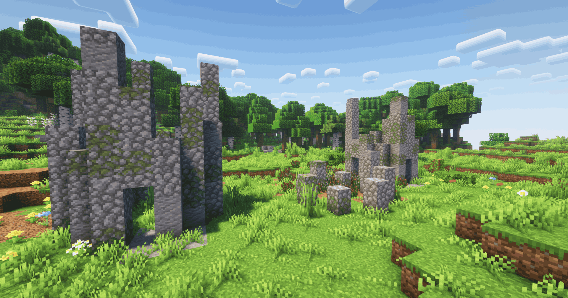 Thumbnail Randomly generated ruins on plains