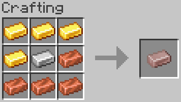 Thumbnail Electrum ingot recipe (shapeless)