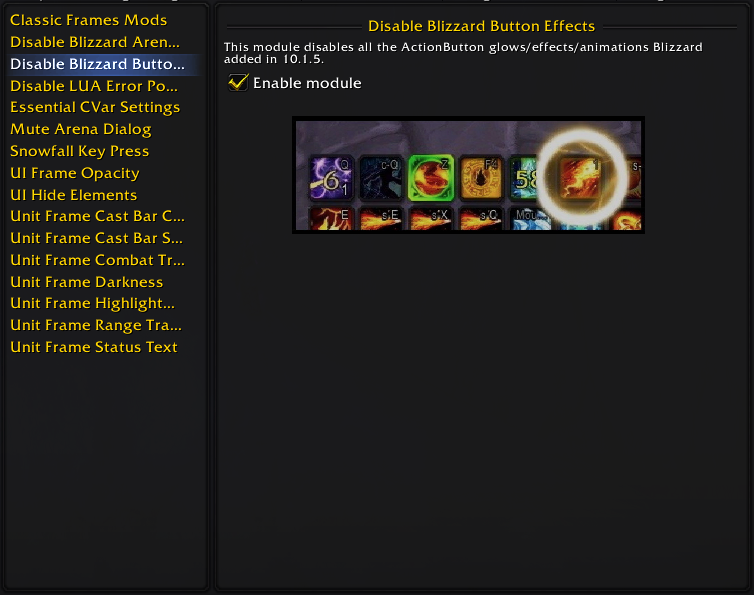 Disable Blizzard Button Effects