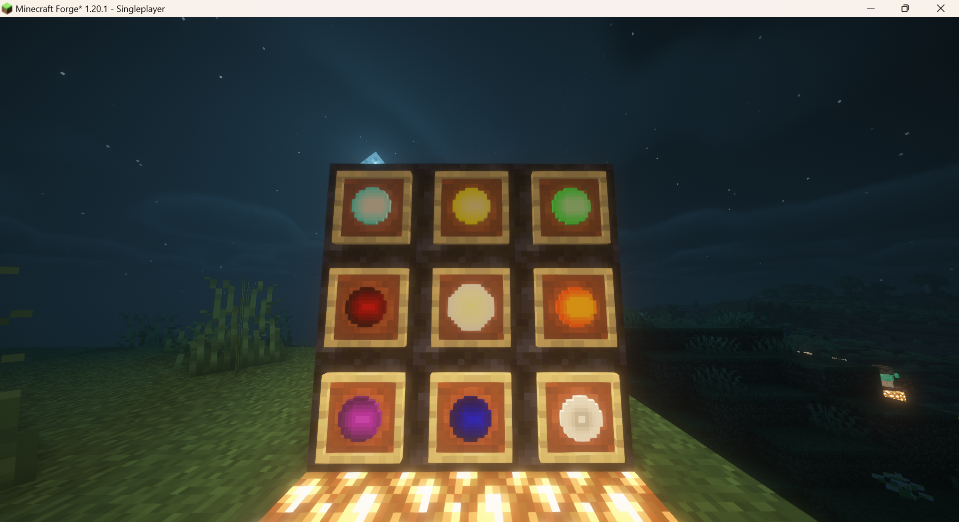 Thumbnail This is a picture with all the charms in my mod + Divine Essence (the one in the middle) that it's used to create Divine weapons