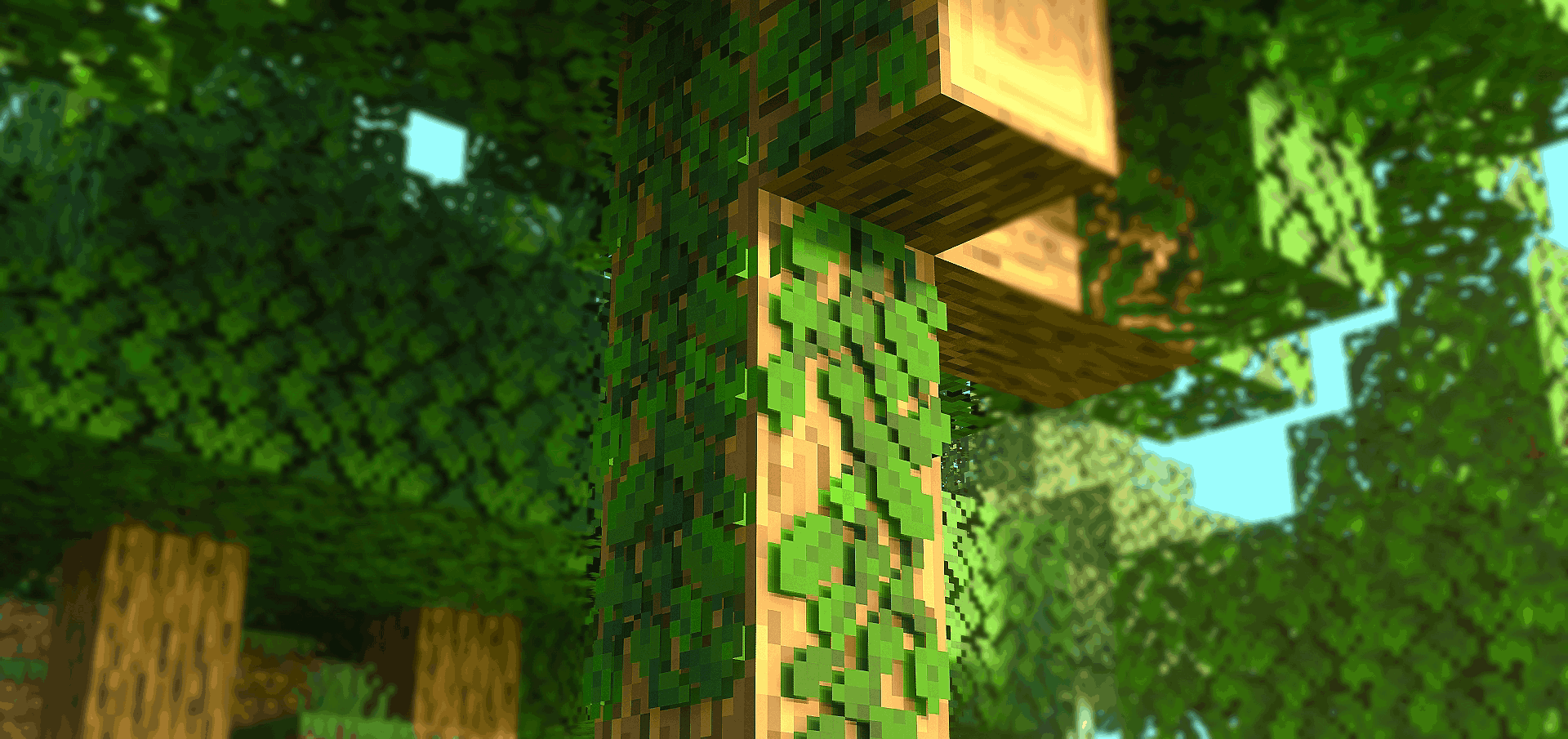 Fused s Lush Leaves V1 5 Bushy Leaves Texture Pack Minecraft PE 