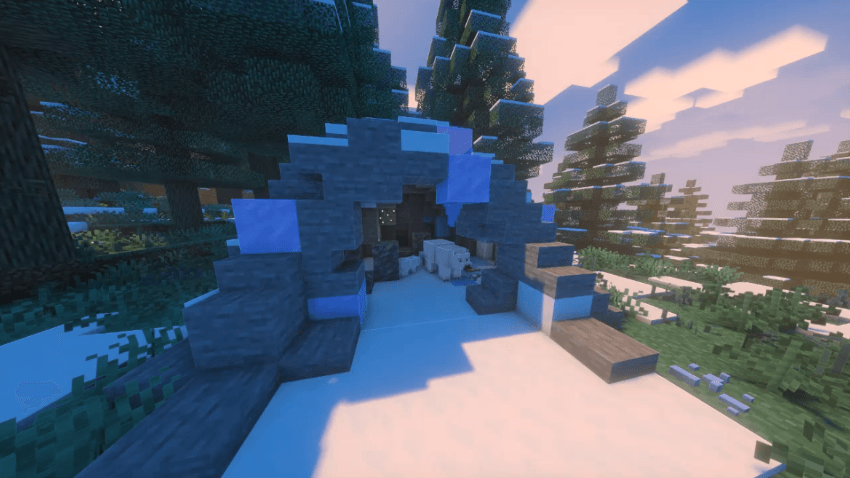 Polar Bear Cave Naturally generated