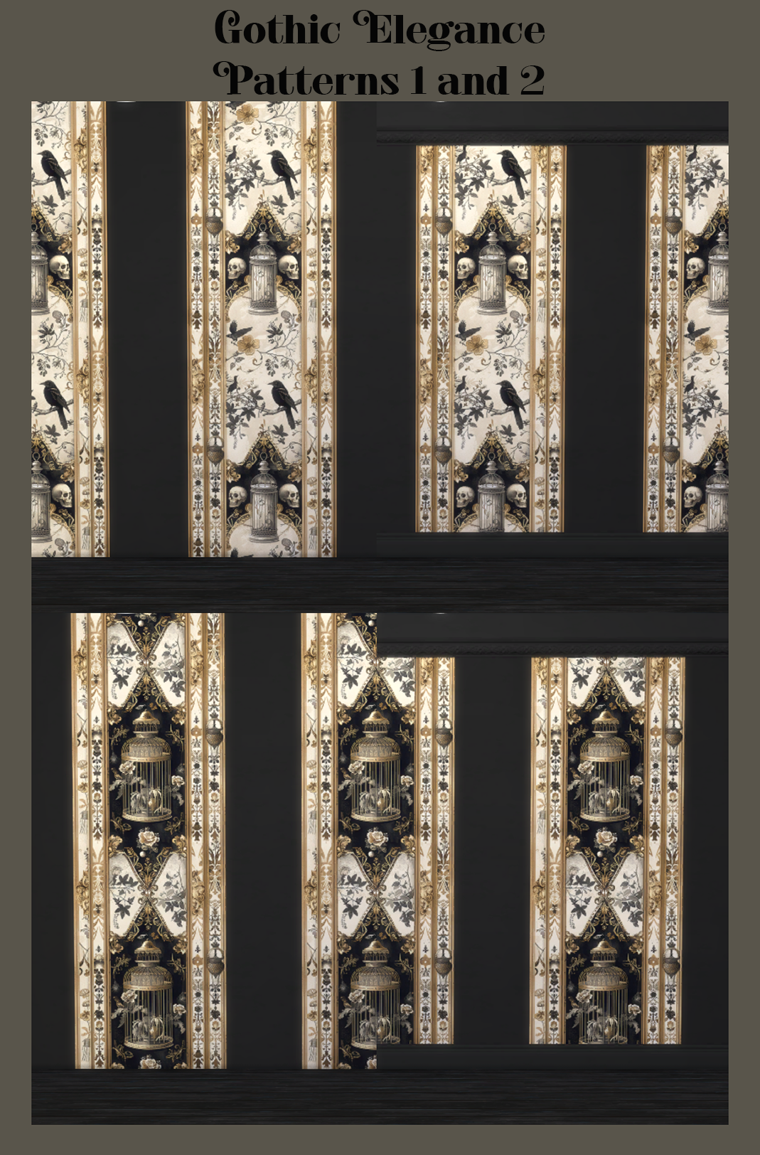 Thumbnail Gothic Elegance patterns 1 and 2