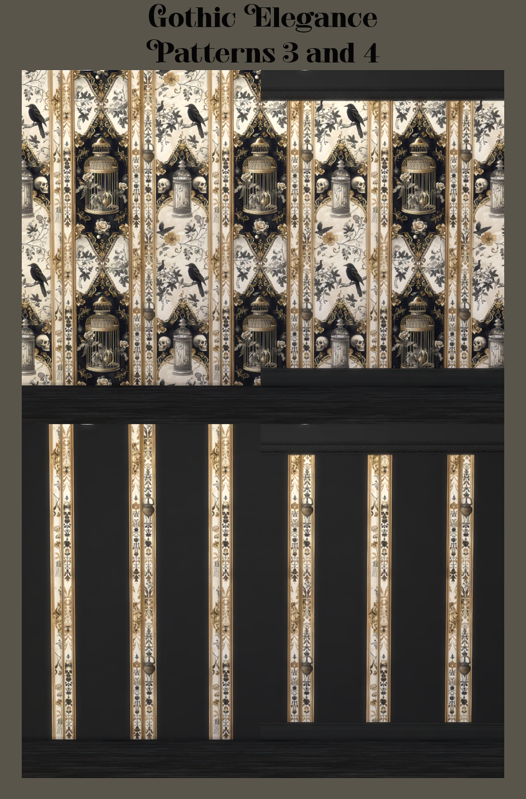 Thumbnail Gothic Elegance patterns 3 and 4