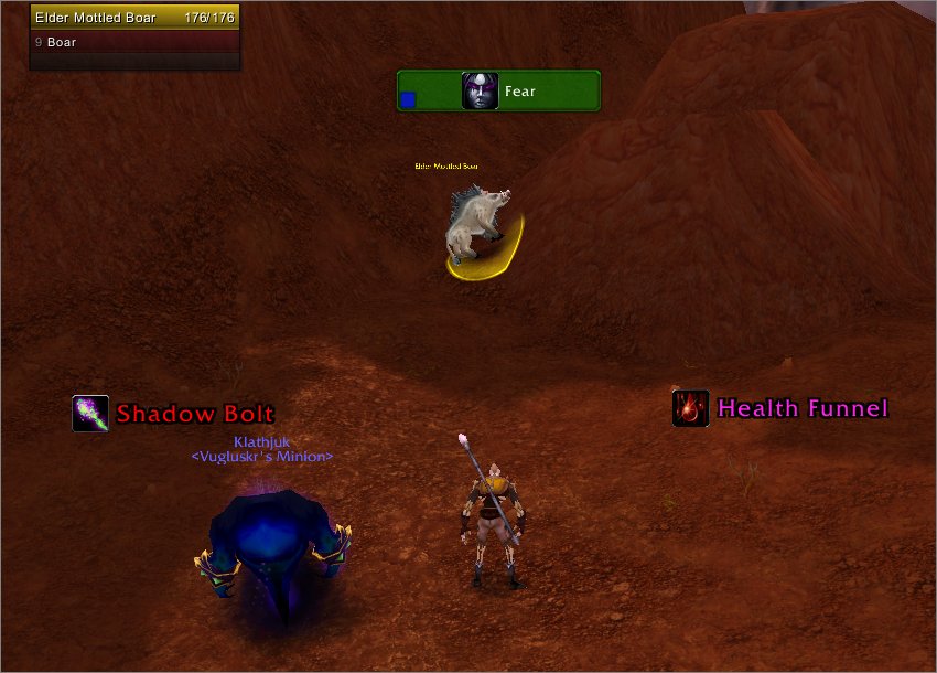 <p>This is how you'll see (bu default) the trackable buffs (on right from player) and reactive spells (on left from player).</p>
<p>For the screenshot, I took the (always) available spells - just to make them visible for a moment. Unfortunately, I don't...