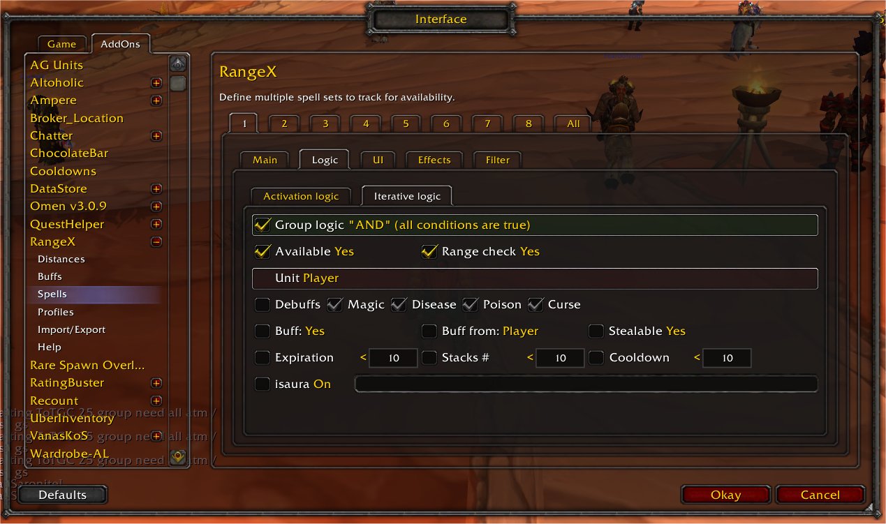 <p>Logic rules to check for every spell in list for this notification.</p>