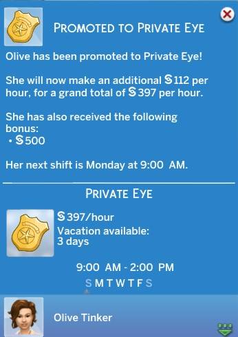 sims 3 private investigator