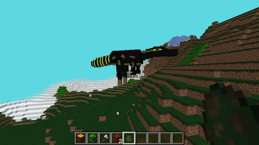 Thumbnail Due to a mistake of mine, I went on to give the option for Blacky to be a flyer XD, yes, I named the black Suchomimus, Blacky.