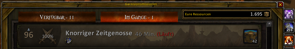<p>Ongoing missions list</p>