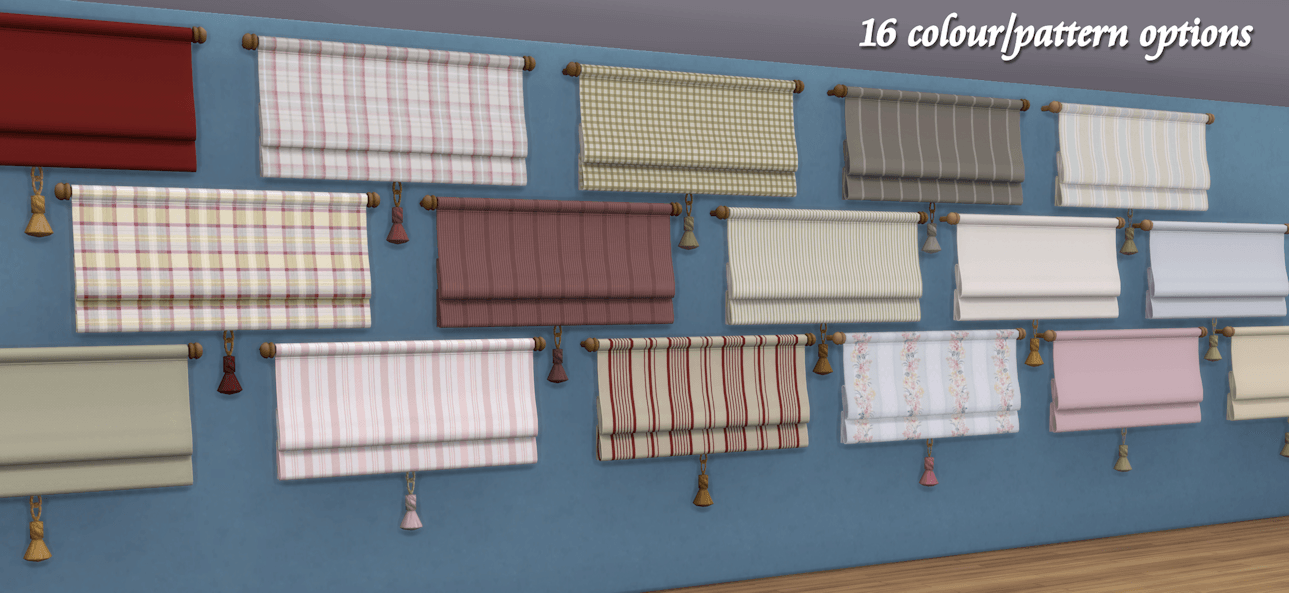 showing all the blinds