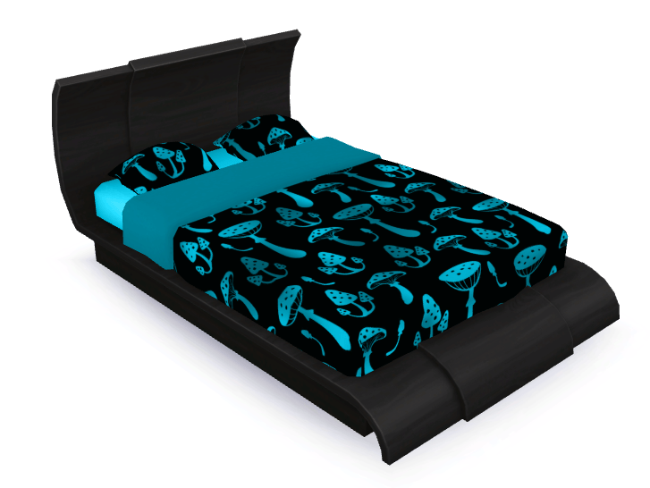 Mushroom Bedding for Utopiate Double Bed Screenshots The Sims 4