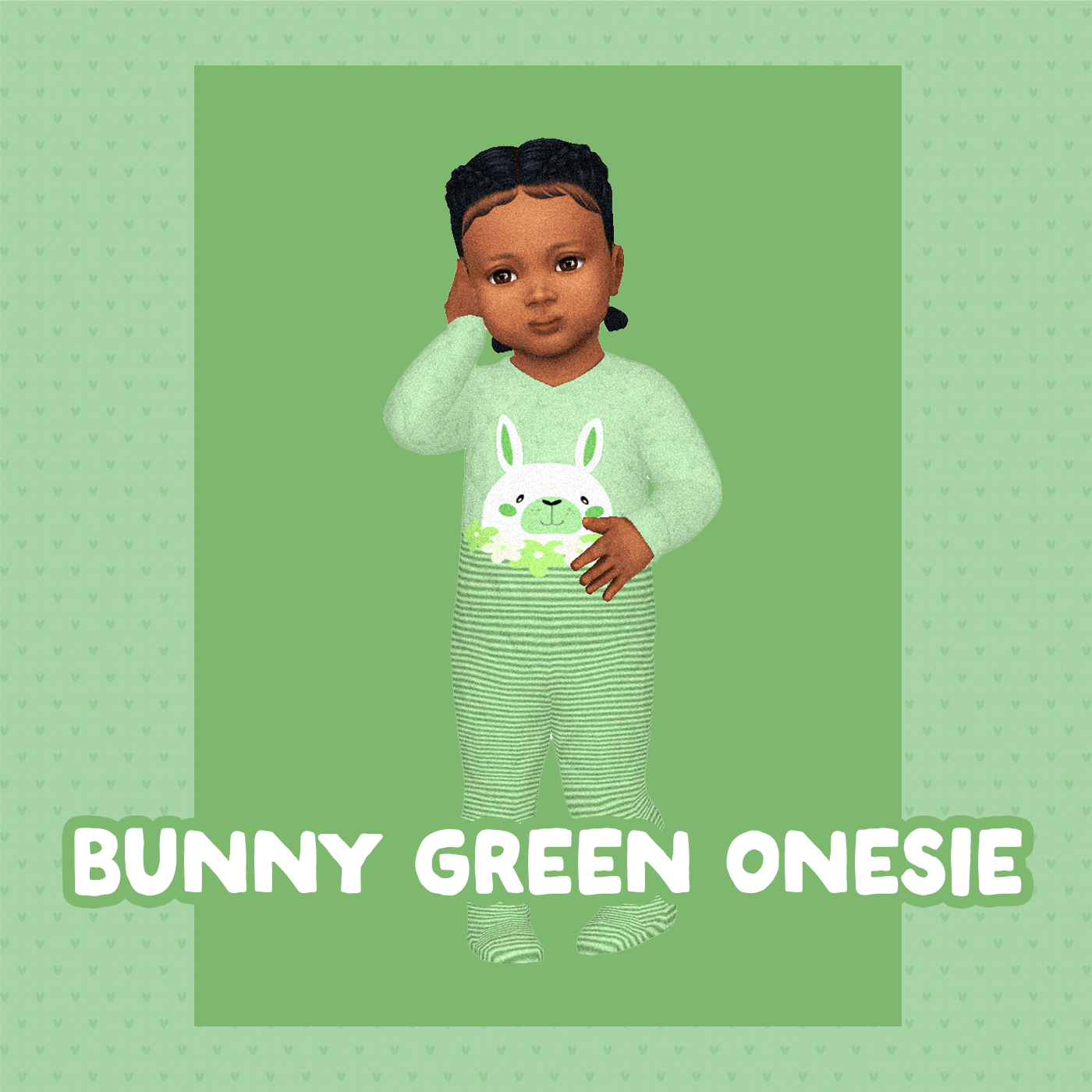  Bunny onesie Green Infant