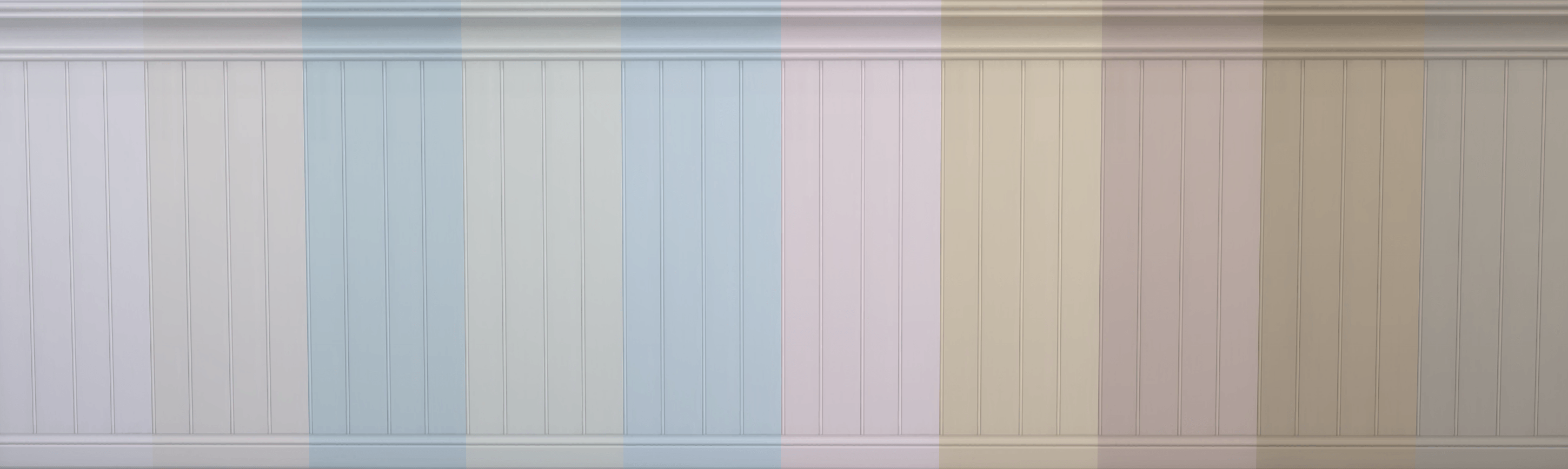 Same walls in pastel/light tones with 10 options
