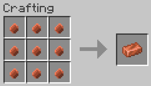 copper nuggets can be used to create bars