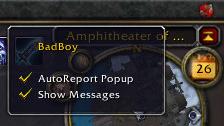 <p>Shows the BadBoy options</p>